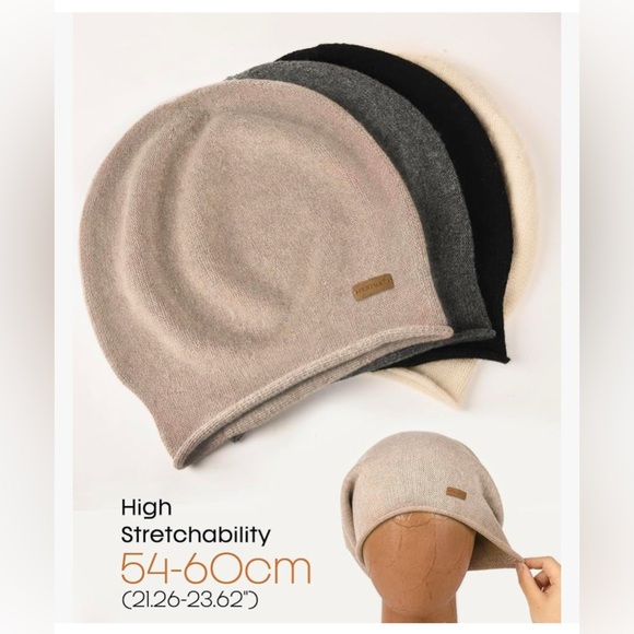 New FURTALK Cashmere Slouchy Beanies Winter Hats Soft Warm Beanie Wool Knitting - Picture 4 of 6